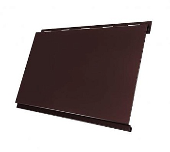 Металлический сайдинг Grand Line, Вертикаль Classic 0.45 мм, PE, RAL 8017