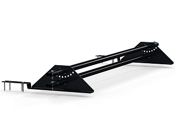 Снегозадержатель для композитной черепицы Orima LE 5, /4 опоры, 2 трубы, овал 45х25/, L=3000 мм RR 33