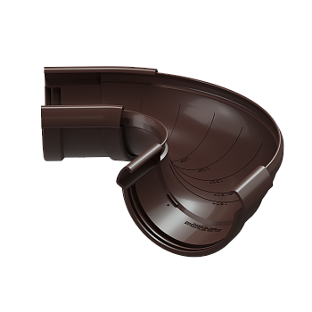 Угол регулируемый, Docke Lux, Ø140 мм, 60-160° мм, цвет: шоколад