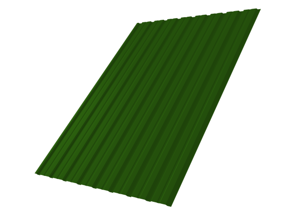 Профилированный лист GL C10 B, 0.45 мм, PE, RAL 6002