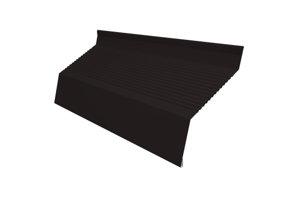 Ламель для забора жалюзи, Milan Gofr, с пленкой 0.45 мм, Drap TX, RAL 9005