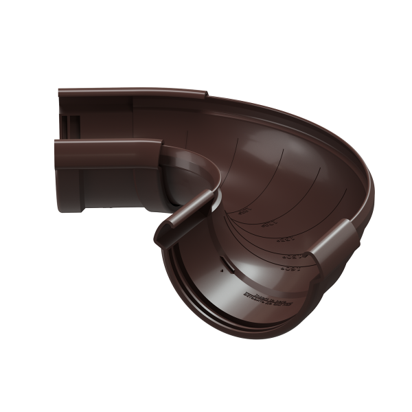 Угол регулируемый, Docke Lux, Ø140 мм, 60-160° мм, цвет: шоколад