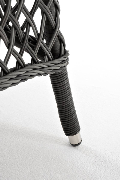 Стол плетеный круглый Эспрессо, Ø 118 см, высота 75 см цвет: графит