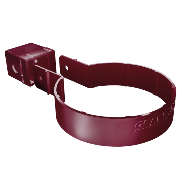 Хомут трубы пвх Kliker Premium, Grand Line Ø 87 мм, цвет: бордо