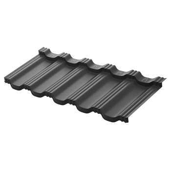 Модульная металлочерепица Aquasystem, Гётеборг XXL 1205х465 мм 0.5 мм, Rooftop Бархат, RAL 7016