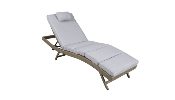 Шезлонг из искусственного ротанга, Лиссабон соломенный