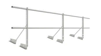 Ограждение кровельное для фальцевой кровли NewLine, H=600 мм, L= 3000 мм RAL 9006