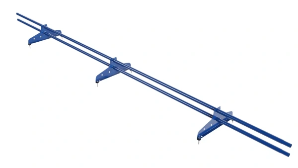 Снегозадержатель универсальный NewLine L=3000 мм, 3 опоры, 2 трубы, круг Ø25 мм, RAL 5005