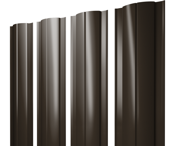 GL Штакетник Круглый с прямым резом 0.5 мм, Drap, RR 32