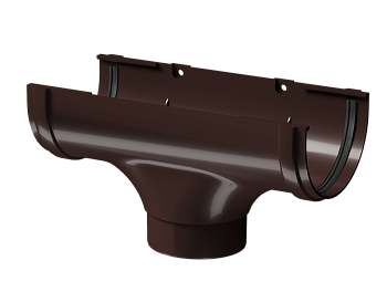 Воронка желоба, Docke Premium, Ø120/85 мм, цвет: шоколад