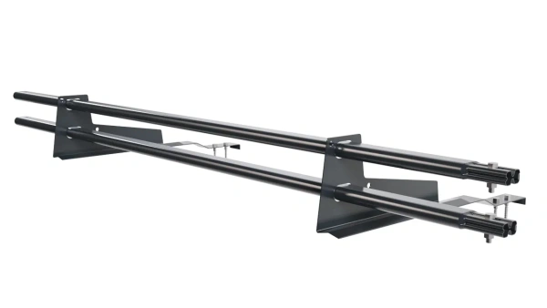 Снегозадержатель для натуральной черепицы Borge L=1500 мм, 2 опоры, 2 трубы, овал 25х45 RAL 7016