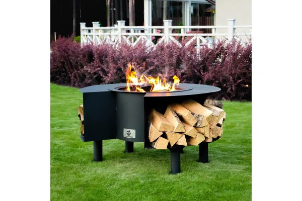 Костровая чаша Пантеон, Ø1190 мм, Н=650 мм, сталь 4 мм