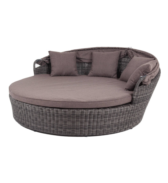 Кровать плетеная круглая, Стильяно графит