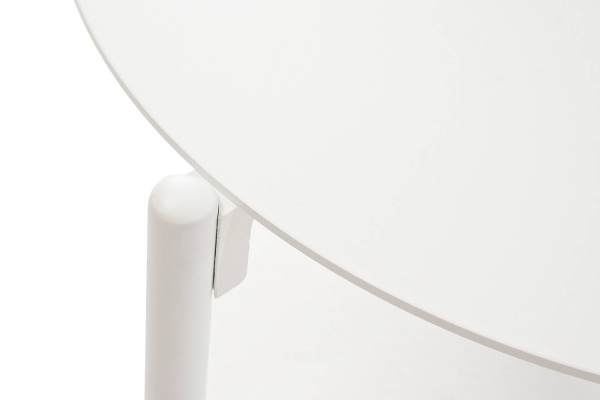 Столик журнальный круглый, Тоскана, Ø 65 см, H 38,5 см, цвет: белый