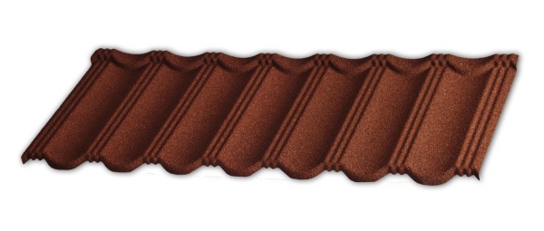 Композитная черепица Gerard Heritage, 1250х367 мм цвет: Rosso