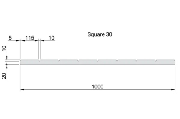 Acoustic Group, FLEXAKUSTIK Square-30, 30х1000х1000 мм серый графит