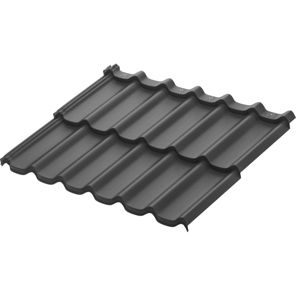 Модульная металлочерепица Aquasystem, Стокгольм XXL 1185х875 мм 0.5 мм, Rooftop Бархат, RAL 7016