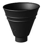 Воронка желоба Aquasystem Премиум Ø150/100 мм, PU Matt, RAL 9005