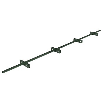 Снегозадержатель для фальцевой кровли Roofsystems Prestige Single фальц 4 опоры, 2 трубы, овал 45х25, L=3000 мм, RAL 6020