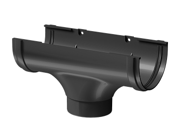 Воронка желоба, Docke Premium, Ø120/85 мм, цвет: графит