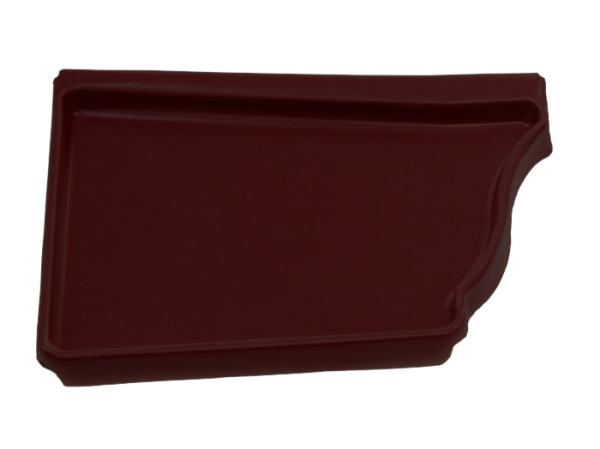 Заглушка левая Vortex, Ø 126 мм, RAL 8017