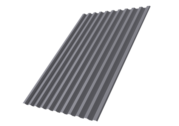 Профилированный лист GL C21 R, 0.45 мм, Drap TX, RAL 7004