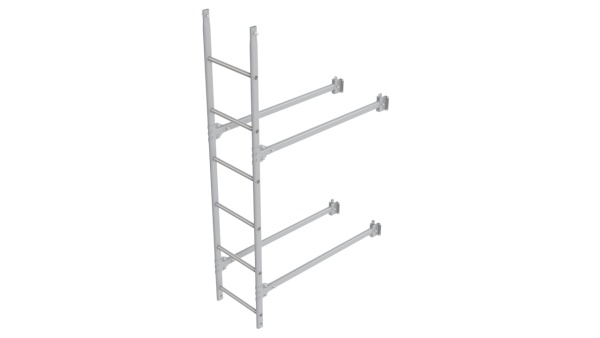 Фасадная лестница Borge, нижняя секция, L=1800 мм RAL 7004