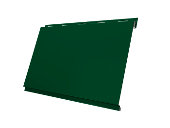 Металлический сайдинг Grand Line, Вертикаль Classic 0.5 мм, Satin Matt ТХ, RAL 6005