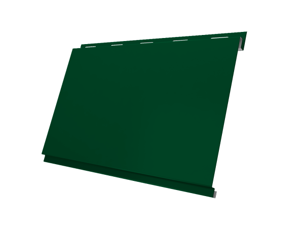 Металлический сайдинг Grand Line, Вертикаль Classic 0.5 мм, Satin Matt ТХ, RAL 6005