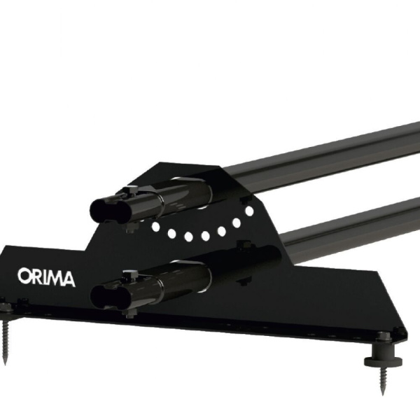 Снегозадержатель универсальный Orima LE Standart, /4 опоры, 2 трубы, овал 45х25/, L=3000 мм RR 33