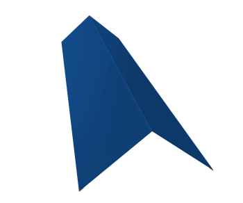 GL Планка конька плоского, 145х145 мм 0.4 мм, PE, RAL 5005, L=2000 мм