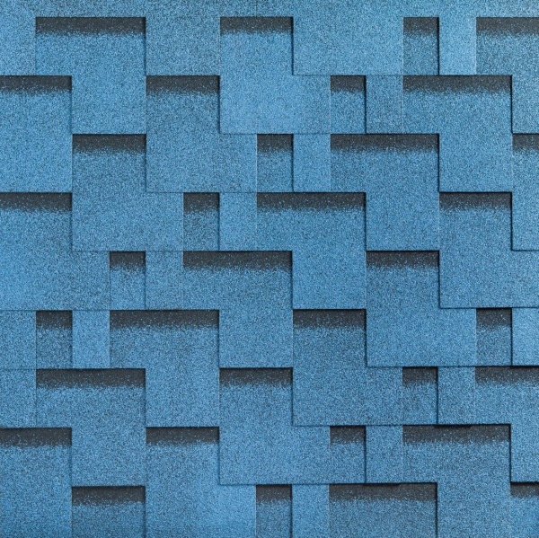 Битумная черепица, Katepal, Rocky цвет: голубая лагуна, 3 м² / уп.