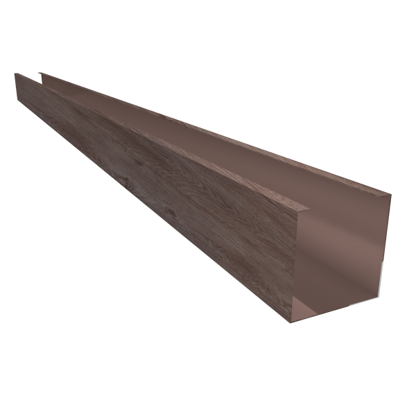 GL Кубообразная рейка 50х50 мм, L=3000 мм 0.45 мм, Zn, White Wood