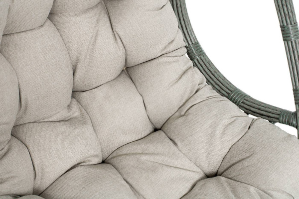 Кресло-кокон подвесное из искусственного ротанга, Венеция цвет: серый