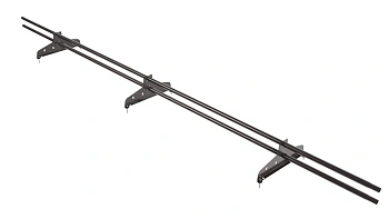 Снегозадержатель универсальный NewLine L=3000 мм, 3 опоры, 2 трубы, круг Ø25 мм, RR 32