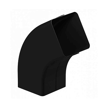 Колено трубы 72°квадратное, Galeco STAL 2 125/80 х 80 мм, RAL 9005