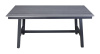 Стол обеденный из ДПК, Сан Ремо, каркас алюминиевый цвет: серый