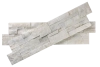 Кварцит, 3D панель из камня, 350х180 мм, Modern White Quartz