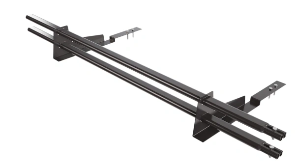 Снегозадержатель для композитной черепицы Borge L=1500 мм, 2 опоры, 2 трубы, овал 25х45 мм, RR 32