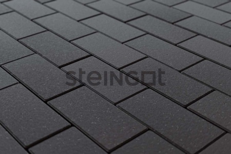 Тротуарная плитка Steingot Прямоугольник 60 мм 200х100 мм, цвет: черный