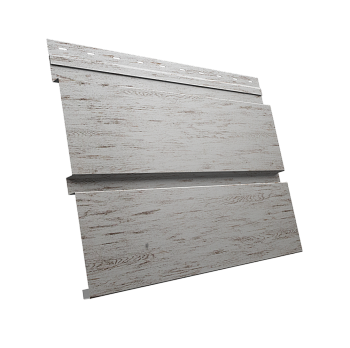 GL Софит металлический Квадро Брус, без перфорации 0.45 мм, Print Elite, Snow Wood TwinColor