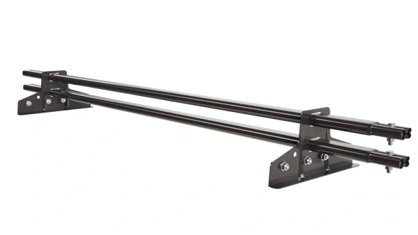 Снегозадержатель для фальцевой кровли Borge L=1500 мм, 2 опоры, 2 трубы, овал 25х45 RAL 8019