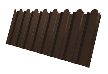 Профилированный лист GL C20 В, фигурный, 0.45 мм, Drap TX, RAL 8017