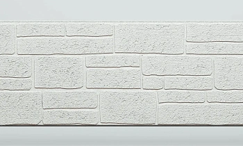 Панель FCS Simple под Камень, 15 мм, 360х1480 мм цвет: AA6111 белый