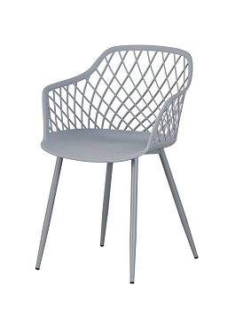 Стул пластиковый Дайкири, цвет: серый