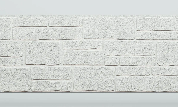 Панель FCS Simple под Камень, 15 мм, 360х1480 мм цвет: AA6111 белый