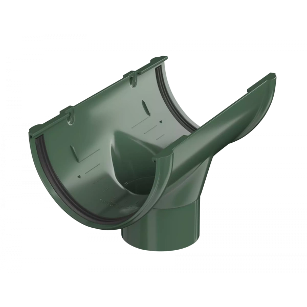 Воронка желоба Технониколь пвх, стандарт Ø 125 мм, цвет: зеленый