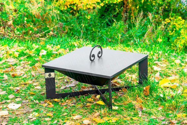 Костровой очаг, 620х620 мм, H=302 мм, "Плаза"