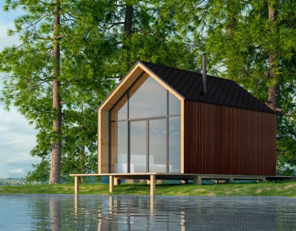 Битумная черепица Shinglas, Оптима цвет: Соната черный, 3 м² / уп.