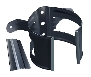 Кронштейн трубы на дерево, Grand Line Ø 90 мм, PU Matte, RAL 7024